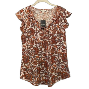 NWT LUCKY BRAND FLORAL BLOUSE SIZE M